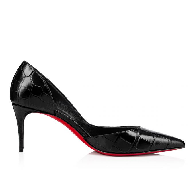 Pantofi Cu Toc Christian Louboutin Iriza 70 Calf Pumps Dama Negrii | RO92344