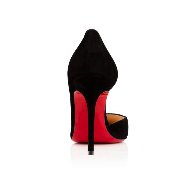 Pantofi Cu Toc Christian Louboutin Iriza 100 100 Veau Velours Pumps Dama Negrii | RO93640