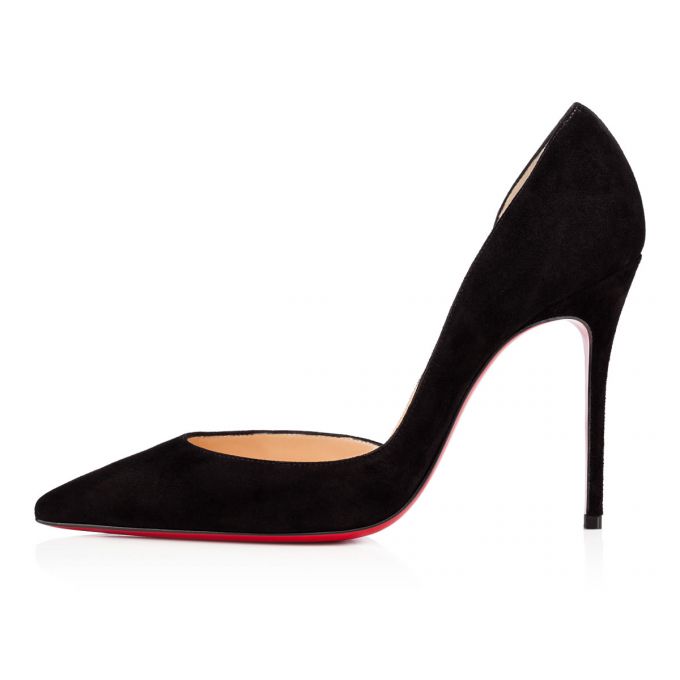 Pantofi Cu Toc Christian Louboutin Iriza 100 100 Veau Velours Pumps Dama Negrii | RO93640