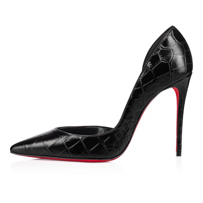 Pantofi Cu Toc Christian Louboutin Iriza 100 Calf Pumps Dama Negrii | RO94111