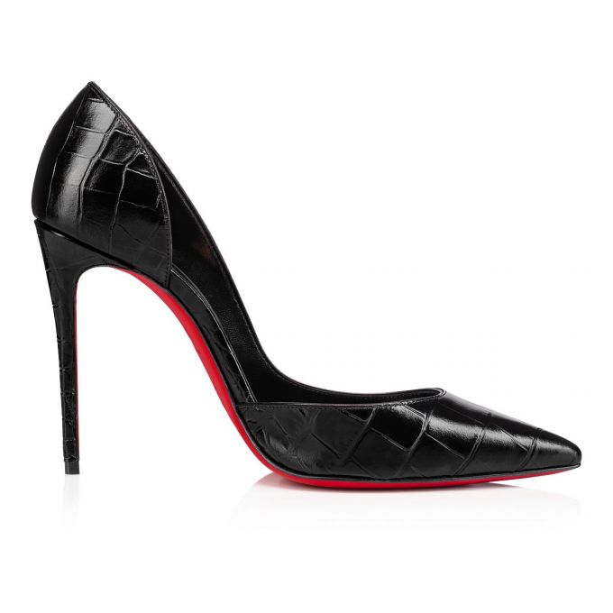 Pantofi Cu Toc Christian Louboutin Iriza 100 Calf Pumps Dama Negrii | RO94111