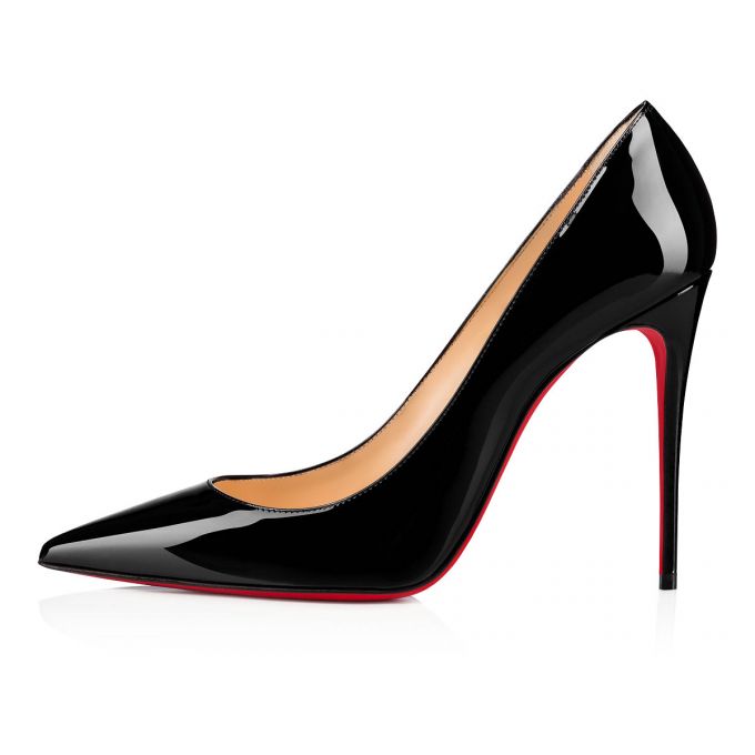 Pantofi Cu Toc Christian Louboutin Kate 100 100 Lacuita Pumps Dama Negrii | RO04706