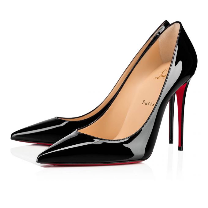 Pantofi Cu Toc Christian Louboutin Kate 100 100 Lacuita Pumps Dama Negrii | RO04706