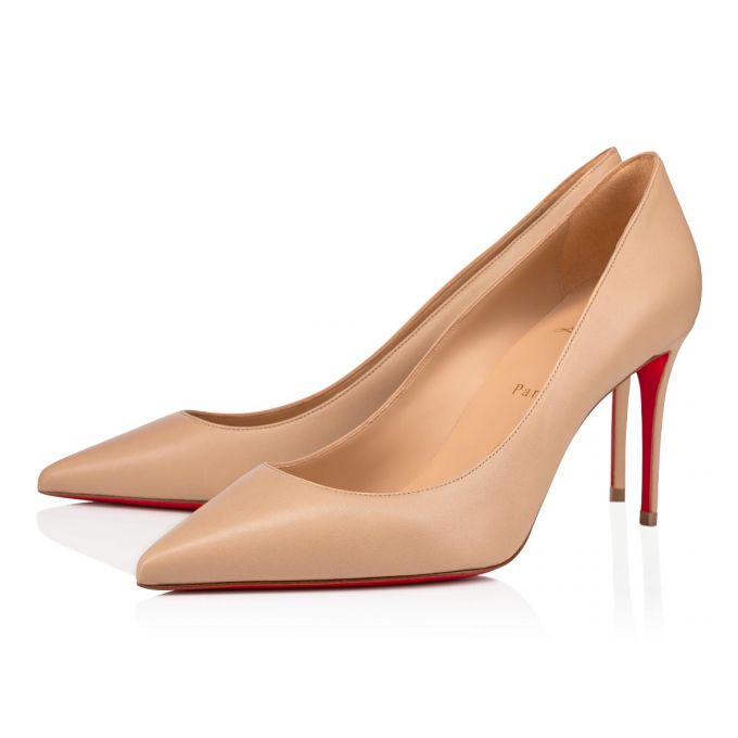 Pantofi Cu Toc Christian Louboutin Kate 85 1/Lin 1 Nappa Pumps Dama Bej | RO10197