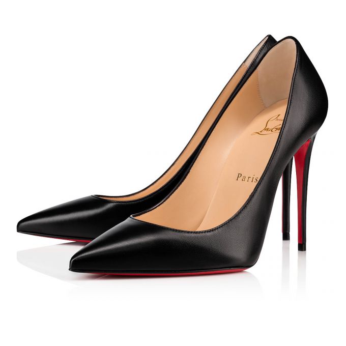 Pantofi Cu Toc Christian Louboutin Kate 100 100 Nappa Pumps Dama Negrii | RO19173