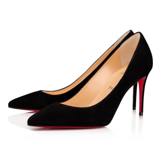 Pantofi Cu Toc Christian Louboutin Kate 085 85 Veau Velours Pumps Dama Negrii | RO75362