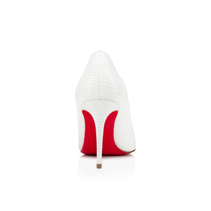 Pantofi Cu Toc Christian Louboutin Kate 85 Calf Pumps Dama Albi | RO75667