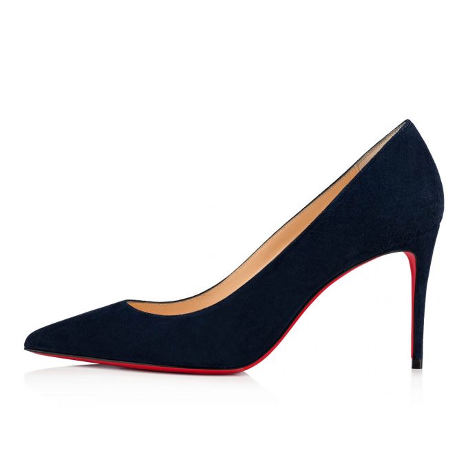 Pantofi Cu Toc Christian Louboutin Kate 085 85 Marine Veau Velours Pumps Dama Bleumarin | RO76314