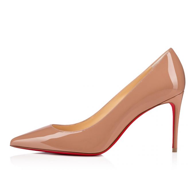 Pantofi Cu Toc Christian Louboutin Kate 085 85 Lacuita Pumps Dama Bej | RO79759