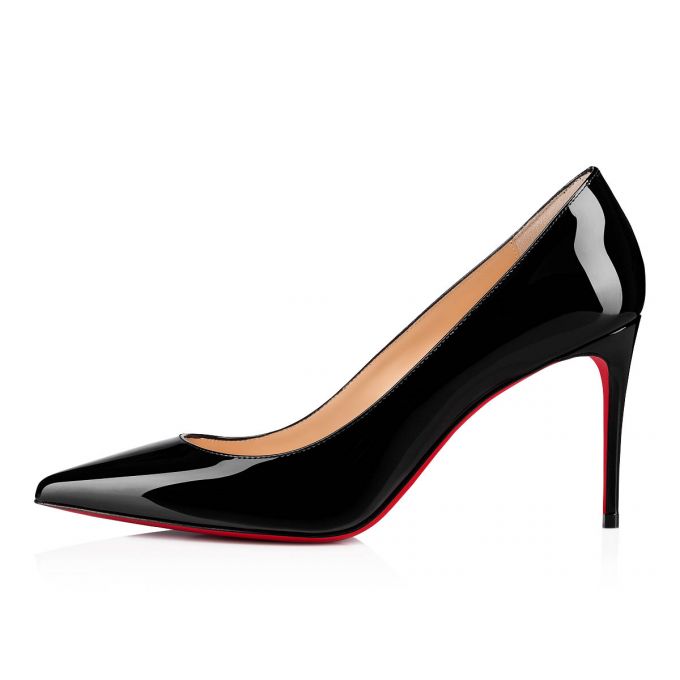 Pantofi Cu Toc Christian Louboutin Kate 085 85 Lacuita Pumps Dama Negrii | RO92471