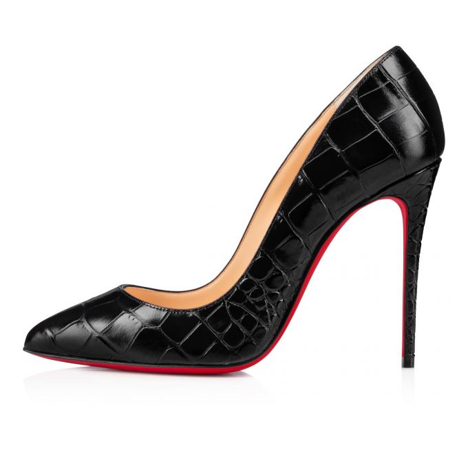 Pantofi Cu Toc Christian Louboutin Pigalle Follies 100 Calf Pumps Dama Negrii | RO15112