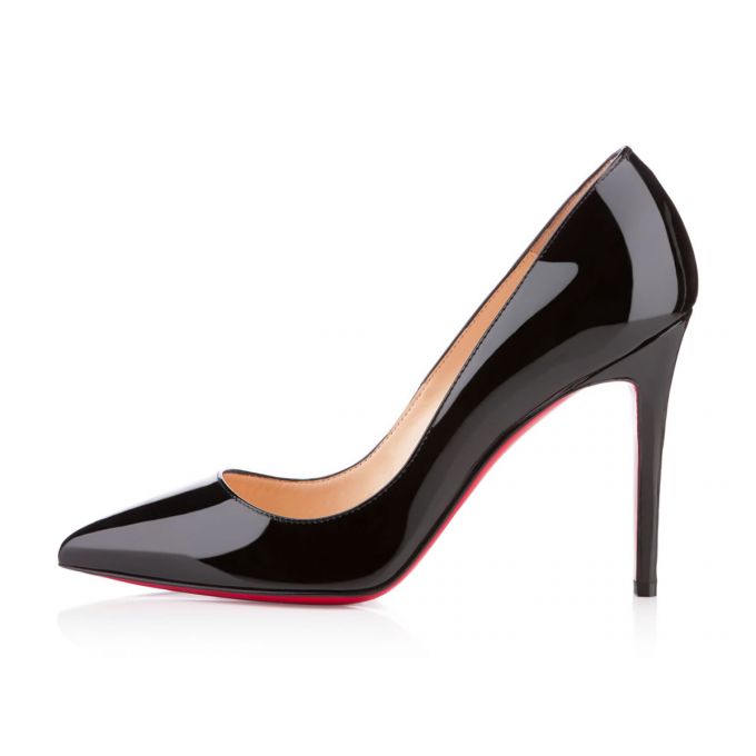 Pantofi Cu Toc Christian Louboutin Pigalle 100 100 Lacuita Pumps Dama Negrii | RO28102