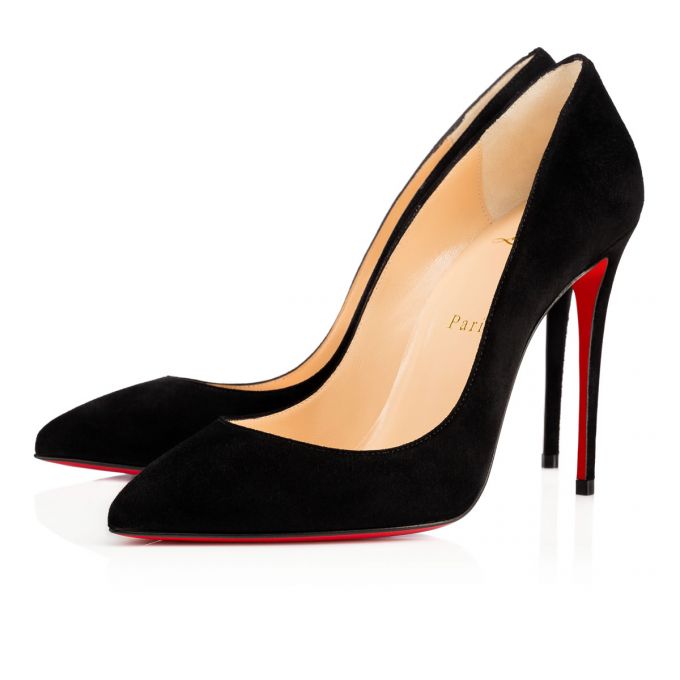 Pantofi Cu Toc Christian Louboutin Pigalle Follies 100 100 Veau Velours Pumps Dama Negrii | RO49863