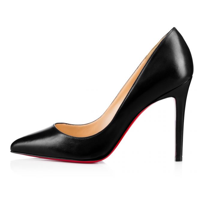 Pantofi Cu Toc Christian Louboutin Pigalle Nappa Shiny 100 Lambskin Pumps Dama Negrii | RO61878