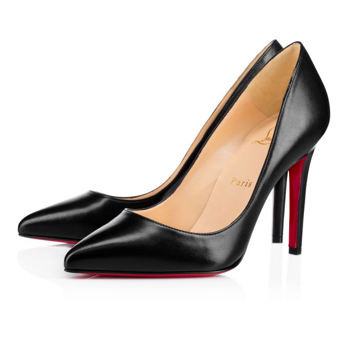 Pantofi Cu Toc Christian Louboutin Pigalle Nappa Shiny 100 Lambskin Pumps Dama Negrii | RO61878