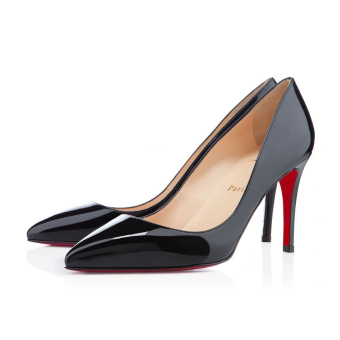 Pantofi Cu Toc Christian Louboutin Pigalle 085 85 Lacuita Pumps Dama Negrii | RO65363