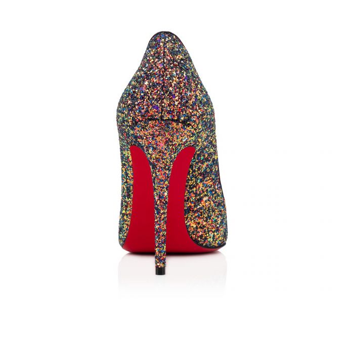 Pantofi Cu Toc Christian Louboutin Pigalle Follies 100 Glitter Pumps Dama Colorati | RO68206