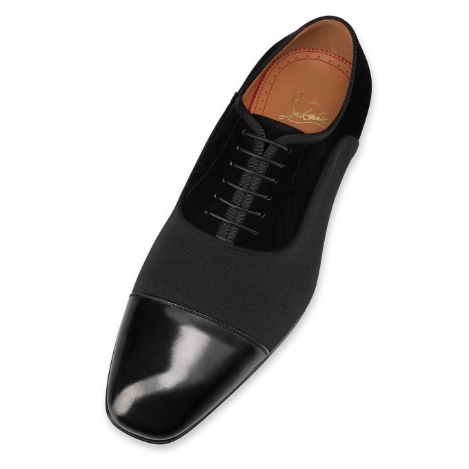 Pantofi Oxford Christian Louboutin Greggo Calf Oxford Barbati Negrii | RO29854