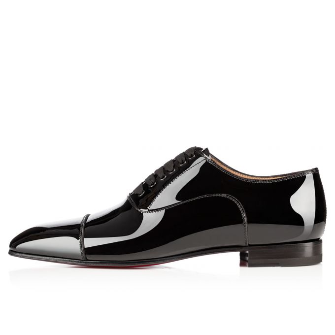 Pantofi Oxford Christian Louboutin Greggo 000 Lacuita Oxford Barbati Negrii | RO35759