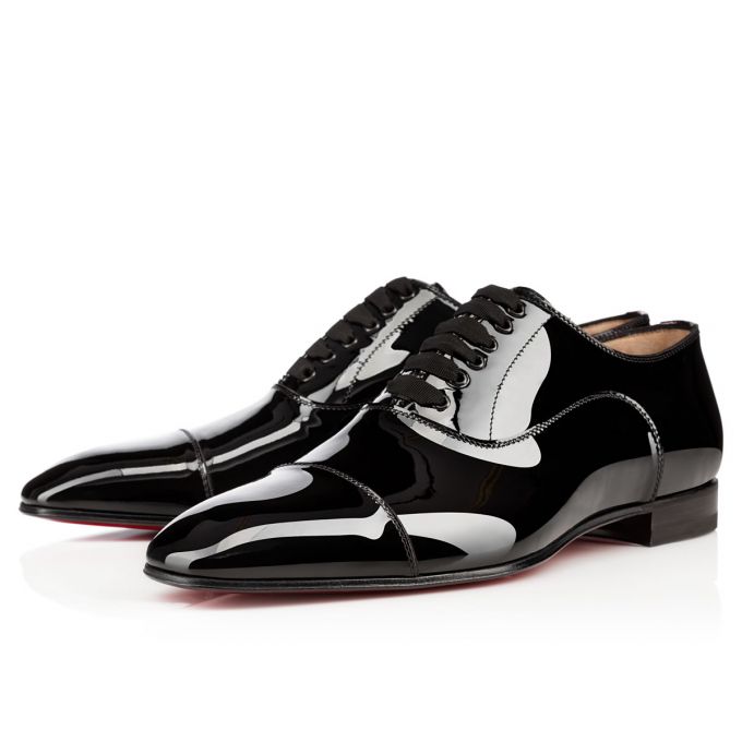 Pantofi Oxford Christian Louboutin Greggo 000 Lacuita Oxford Barbati Negrii | RO35759