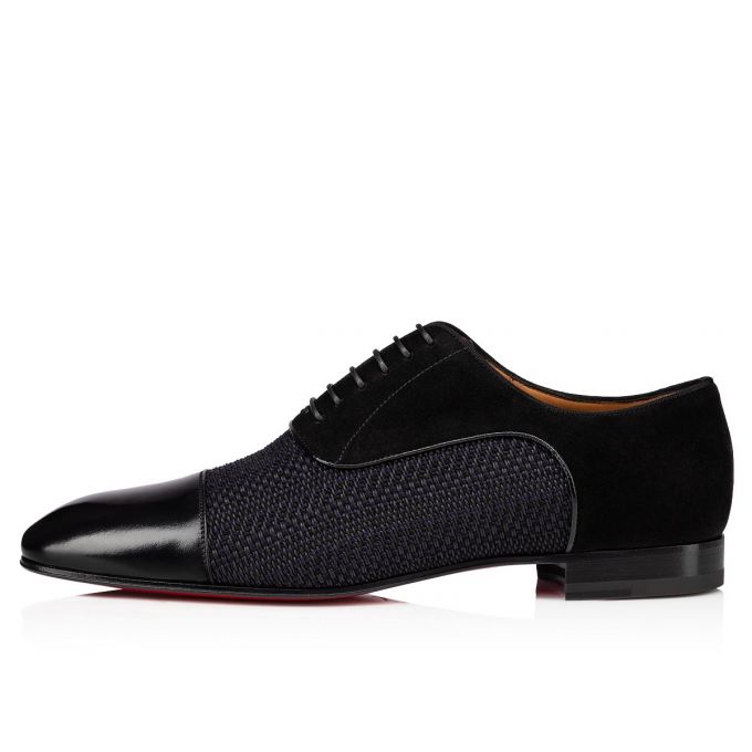 Pantofi Oxford Christian Louboutin Greggo Creative Piele Oxford Barbati Negrii | RO76975