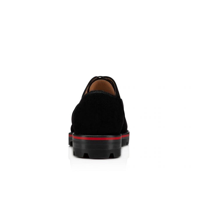 Pantofi Oxford Christian Louboutin Hubertus 000 Veau Velours Oxford Barbati Negrii | RO89575