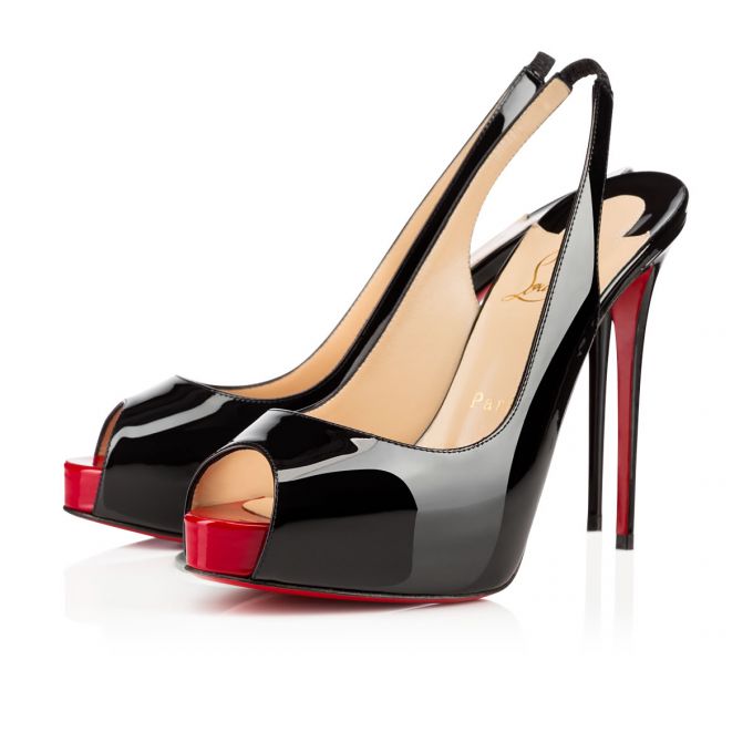 Platforms Christian Louboutin Private Number 120 120 Lacuita Platforms Dama Negrii Rosii | RO41378