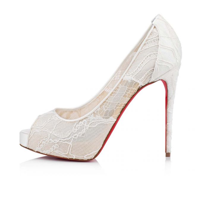 Platforms Christian Louboutin Very Dantela 120 Dantela Platforms Dama Albi Albastri | RO90269