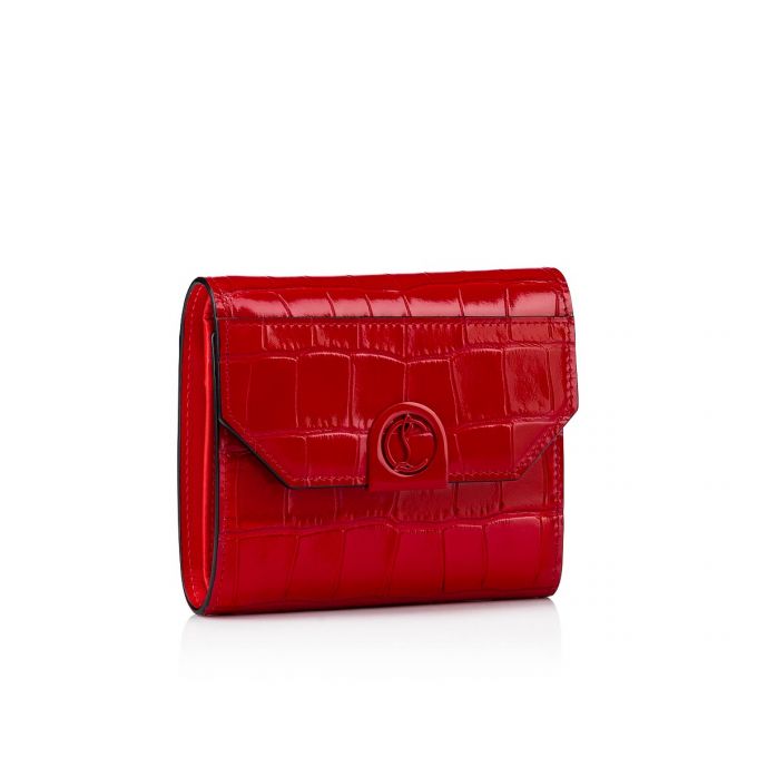 Portofel Christian Louboutin Elisa Compact Wallet Creative Piele Wallets Dama Rosii | RO26468