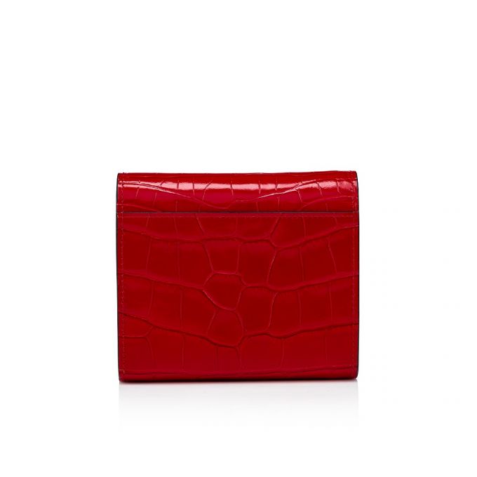 Portofel Christian Louboutin Elisa Compact Wallet Creative Piele Wallets Dama Rosii | RO26468