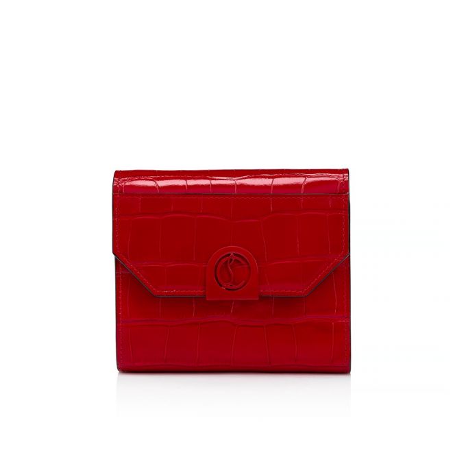 Portofel Christian Louboutin Elisa Compact Wallet Creative Piele Wallets Dama Rosii | RO26468