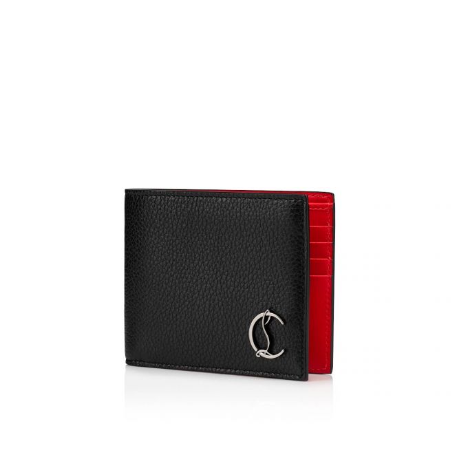 Portofel Christian Louboutin M Coolcard Wallet Calf Empire/ Clasici Piele Wallets Barbati Negrii | RO20639