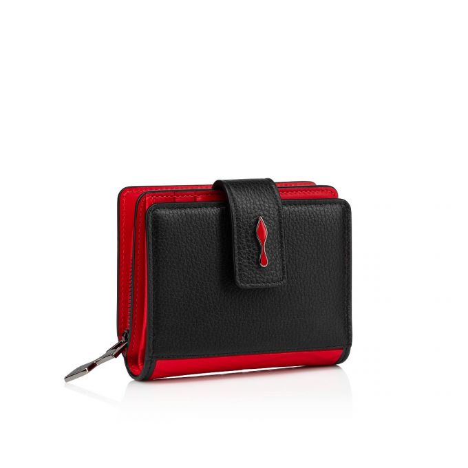 Portofel Christian Louboutin Paloma Mini Wallet Calf Emp/So Clasici Piele Wallets Dama Negrii Rosii | RO90811