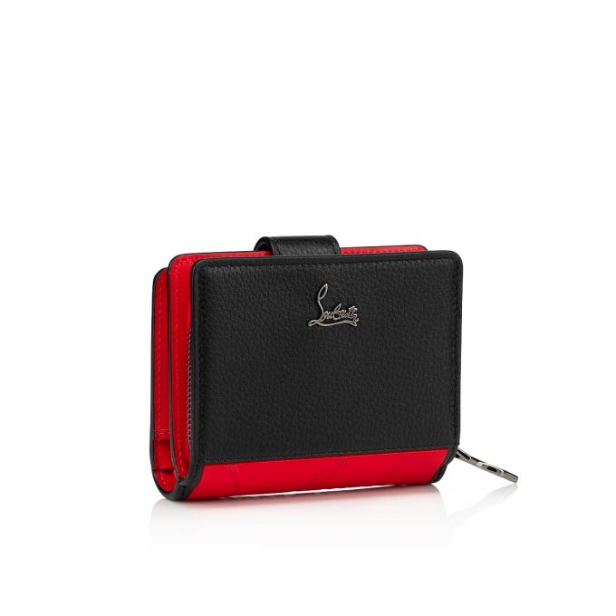 Portofel Christian Louboutin Paloma Mini Wallet Calf Emp/So Clasici Piele Wallets Dama Negrii Rosii | RO90811