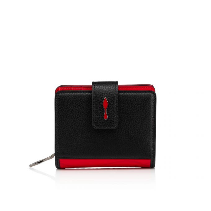 Portofel Christian Louboutin Paloma Mini Wallet Calf Emp/So Clasici Piele Wallets Dama Negrii Rosii | RO90811