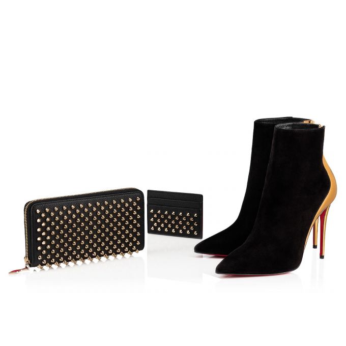 Portofel Christian Louboutin W Panettone Wal Clasici Piele Wallets Dama Negrii Aurii | RO87632