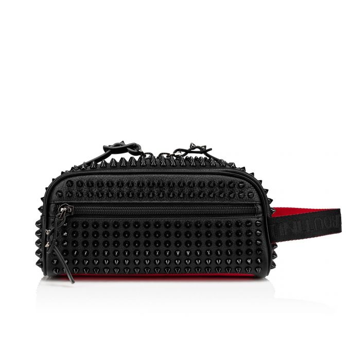 Pouches Christian Louboutin Blaster Calf Empire/Spikes/Cl Clasici Piele Pouches Barbati Negrii | RO18773