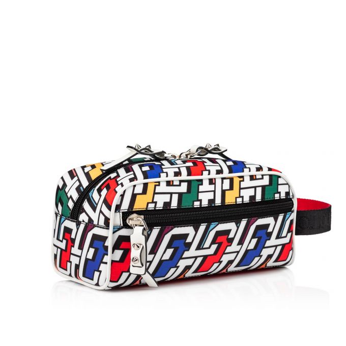 Pouches Christian Louboutin Blaster Creative Fabric Pouches Barbati Colorati Negrii | RO23535