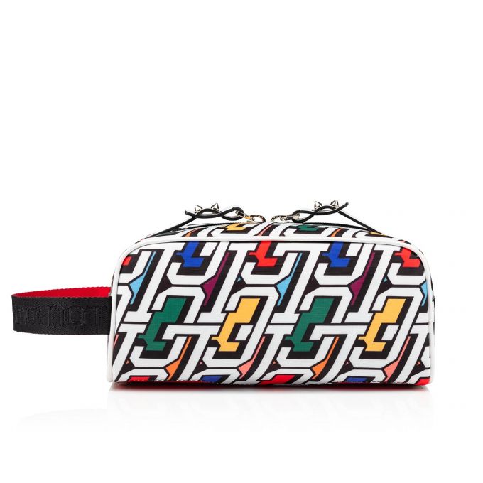 Pouches Christian Louboutin Blaster Creative Fabric Pouches Barbati Colorati Negrii | RO23535