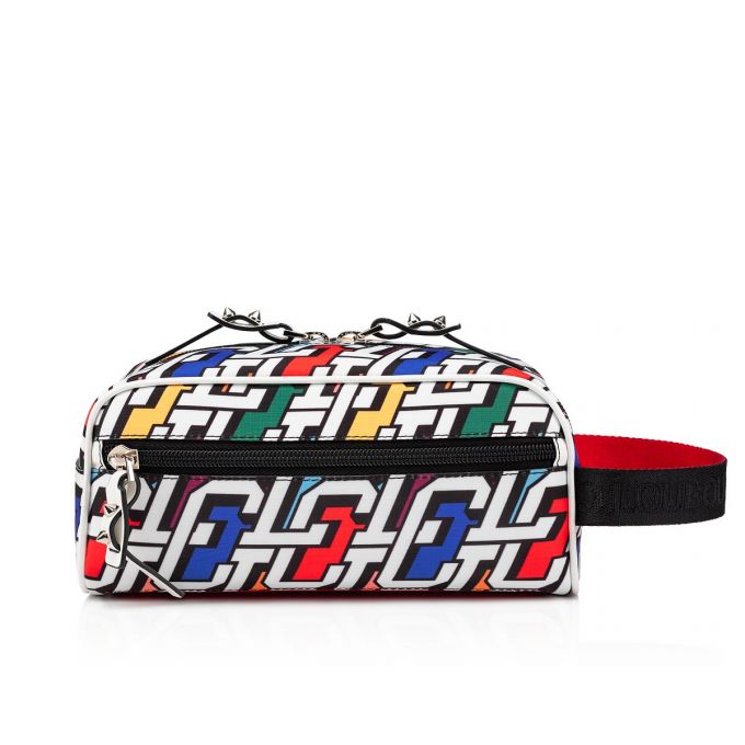 Pouches Christian Louboutin Blaster Creative Fabric Pouches Barbati Colorati Negrii | RO23535