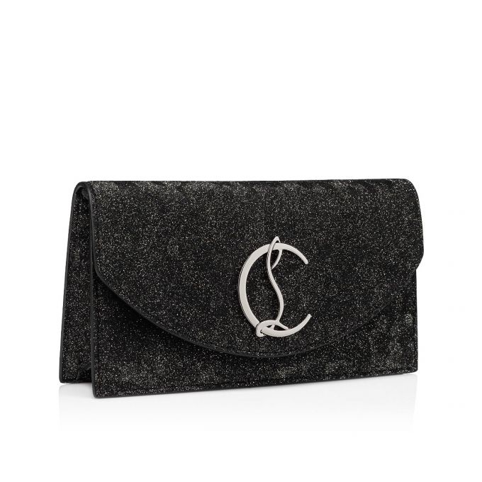 Pouches Christian Louboutin Loubi54 Creative Piele Pouches Dama Negrii Argintii | RO41118