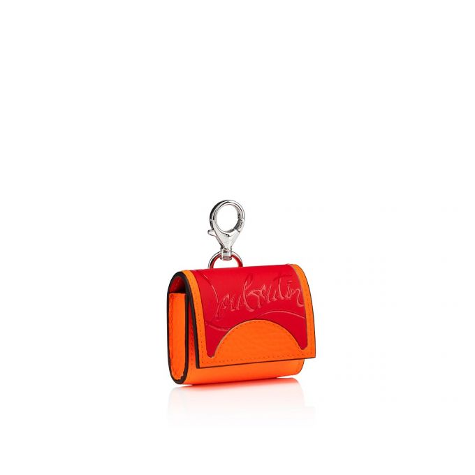 Pouches Christian Louboutin M Grilou Airpods Case Creative Piele Pouches Barbati Rosii Portocalii | RO74936