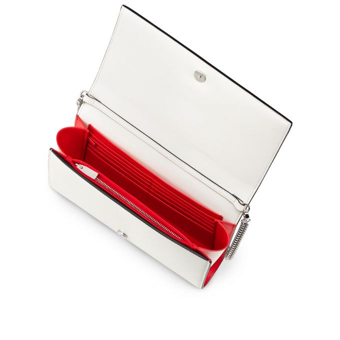 Pouches Christian Louboutin Paloma Clutch Clasici Piele Pouches Dama Albi Colorati | RO49254