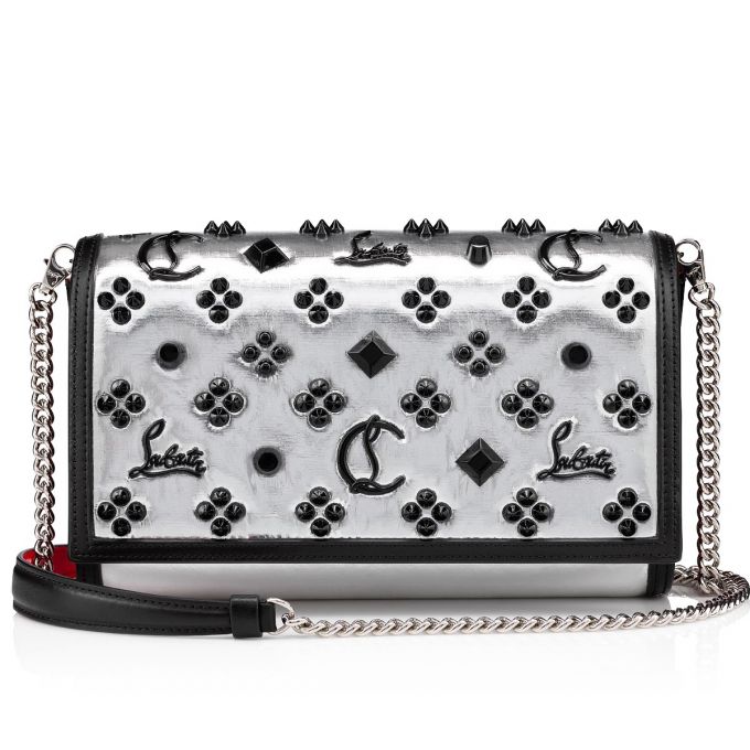 Pouches Christian Louboutin Paloma Clutch Creative Fabric Pouches Dama Argintii Negrii | RO82558