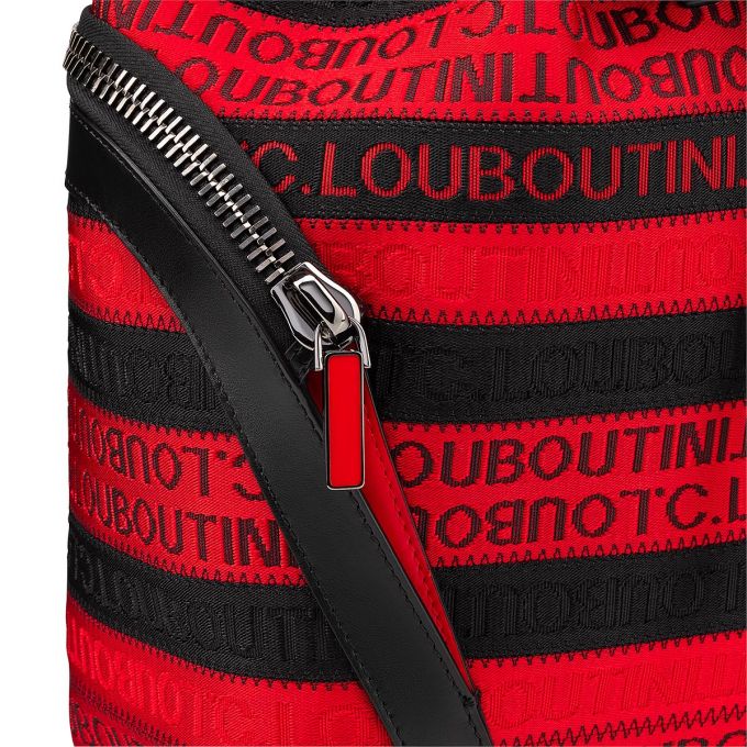 Rucsac Christian Louboutin Explorafunk Creative Fabric Backpack Barbati Negrii Rosii | RO51582