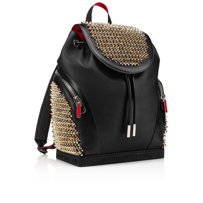 Rucsac Christian Louboutin Explorafunk S Clasici Piele Backpack Barbati Negrii Colorati | RO00490