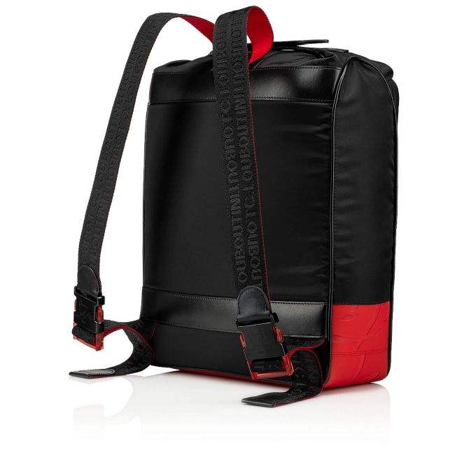 Rucsac Christian Louboutin Hop'N Zip Clasici Fabric Backpack Barbati Negrii | RO67324