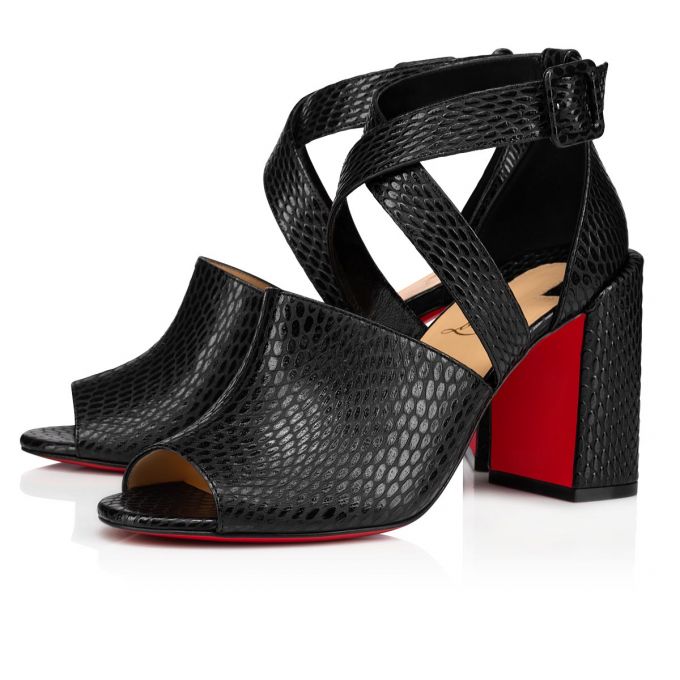 Sandale Christian Louboutin Binguetta 85 Calf Sandals Dama Negrii | RO92937