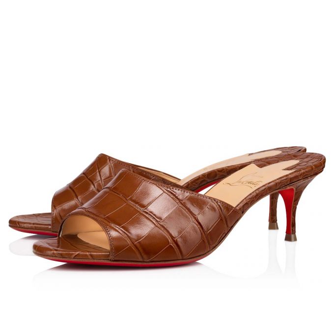 Sandale Christian Louboutin East Mule 55 Calf Sandals Dama Maro | RO50082