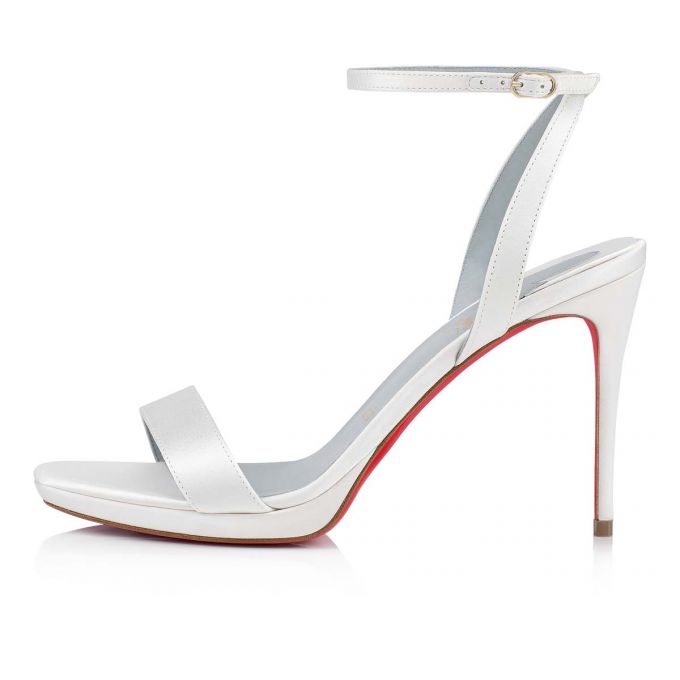 Sandale Christian Louboutin Loubi Queen 100 100 Sandals Dama Albi Albastri | RO53330